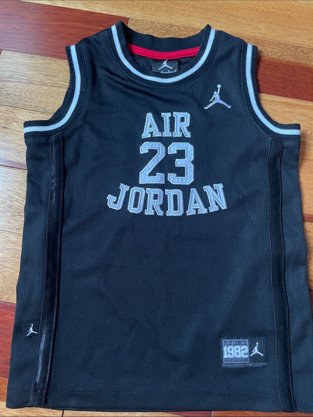 Jordan Kids Black Tank Top with White Trim AIR 23